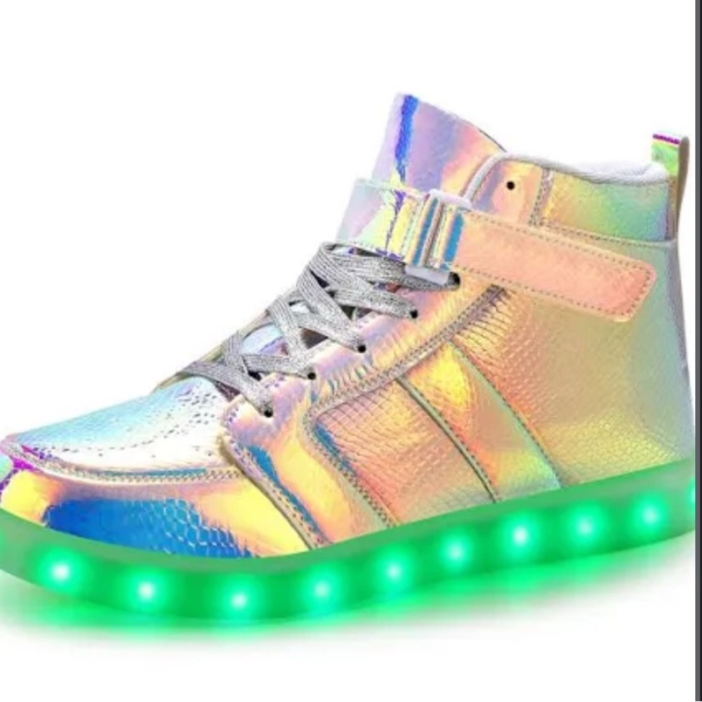 USB LED Light-Up  Hi-top Sneakers Sz. 4